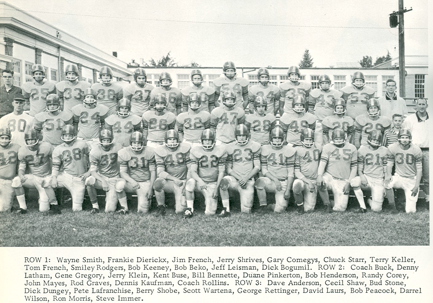 1959 varsity football team 